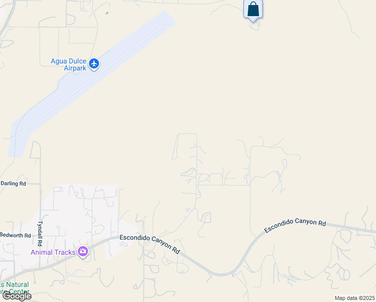 map of restaurants, bars, coffee shops, grocery stores, and more near 33931 Hanawalt Road in Agua Dulce