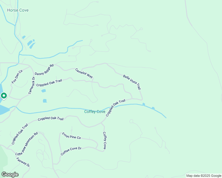 map of restaurants, bars, coffee shops, grocery stores, and more near Crippled Oak Trail in Pickens County