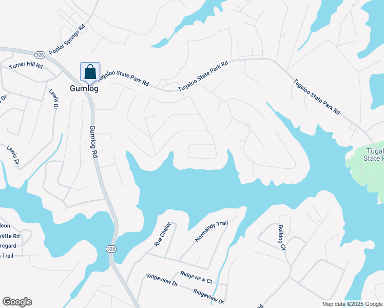 map of restaurants, bars, coffee shops, grocery stores, and more near 990 Rue Fluer De Lis in Lavonia