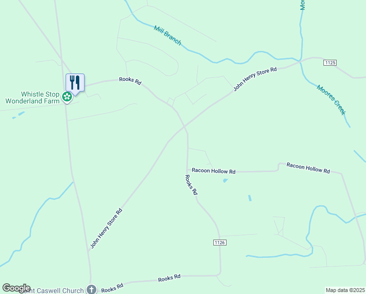 map of restaurants, bars, coffee shops, grocery stores, and more near 2896 Rooks Road in Atkinson