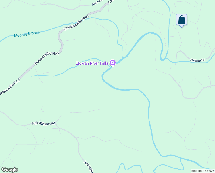 map of restaurants, bars, coffee shops, grocery stores, and more near 0 Pink Williams Road in Dawsonville