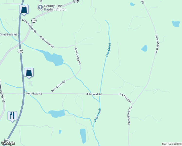 map of restaurants, bars, coffee shops, grocery stores, and more near 6978 Britt Gailey Road in Clermont