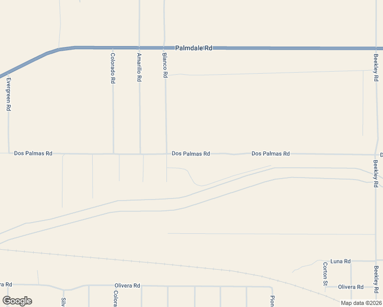 map of restaurants, bars, coffee shops, grocery stores, and more near 2616 Dos Palmas Road in Phelan