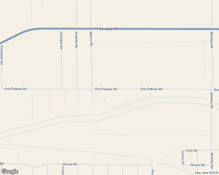 map of restaurants, bars, coffee shops, grocery stores, and more near 2616 Dos Palmas Road in Phelan