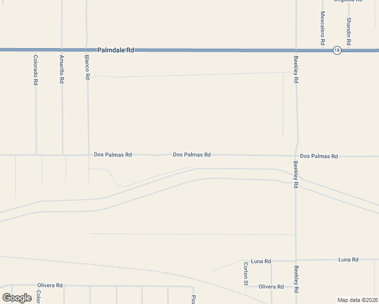 map of restaurants, bars, coffee shops, grocery stores, and more near Dos Palmas Road in Piñon Hills
