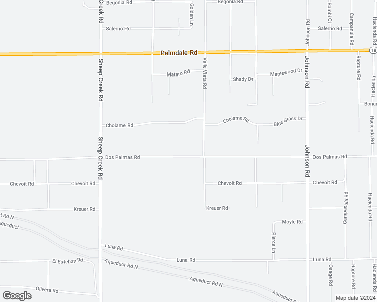 map of restaurants, bars, coffee shops, grocery stores, and more near 4462 Dos Palmas Road in Phelan