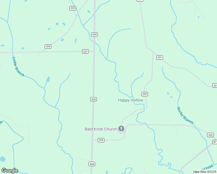 map of restaurants, bars, coffee shops, grocery stores, and more near 1732 County Road 434 in Moulton