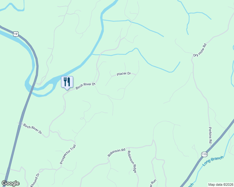 map of restaurants, bars, coffee shops, grocery stores, and more near 73 Mountain Trace Point in Dahlonega