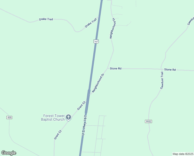 map of restaurants, bars, coffee shops, grocery stores, and more near 27563 Neighborhood Drive in Hensley
