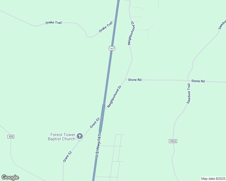 map of restaurants, bars, coffee shops, grocery stores, and more near 27563 Neighborhood Drive in Hensley