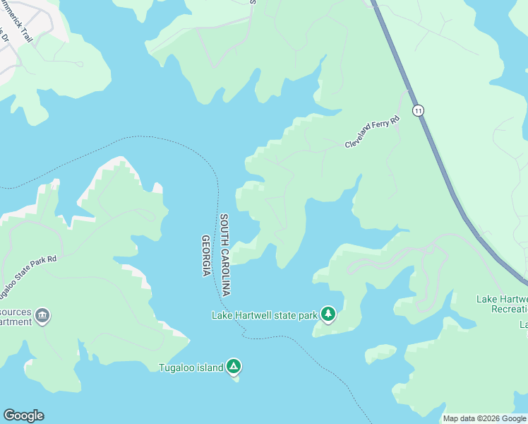 map of restaurants, bars, coffee shops, grocery stores, and more near 441 Cleveland Ferry Road in Fair Play