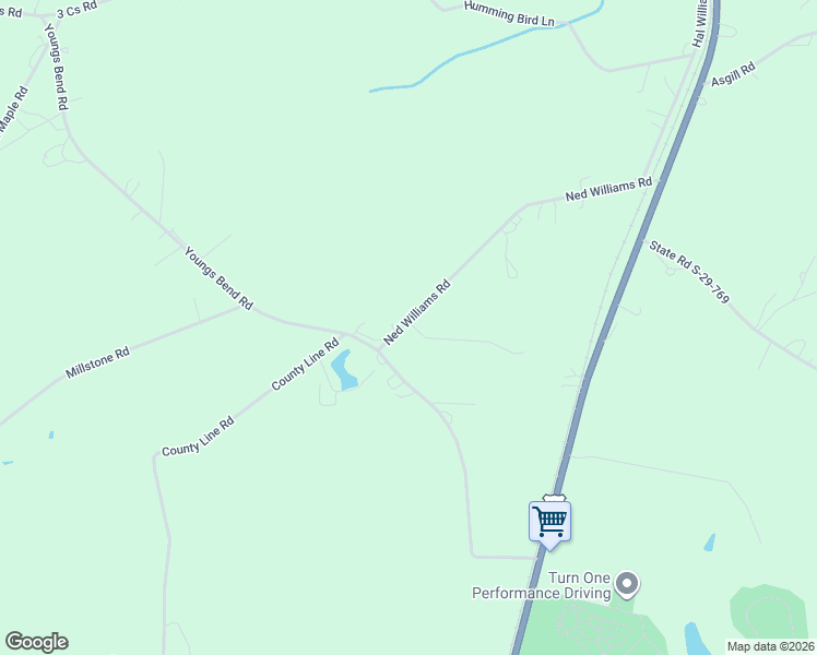 map of restaurants, bars, coffee shops, grocery stores, and more near 399 Ned Williams Road in Kershaw