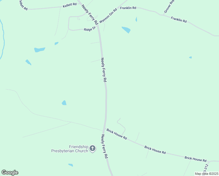 map of restaurants, bars, coffee shops, grocery stores, and more near 1585 Neely Ferry Road in Laurens