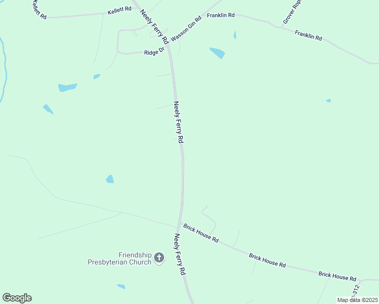 map of restaurants, bars, coffee shops, grocery stores, and more near 1585 Neely Ferry Road in Laurens