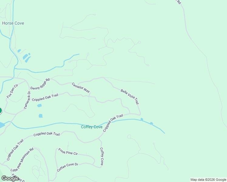 map of restaurants, bars, coffee shops, grocery stores, and more near 415 Bella Vista Trail in Jasper