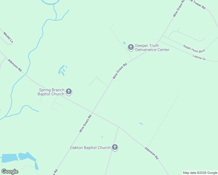 map of restaurants, bars, coffee shops, grocery stores, and more near 6175 Wire Grass Road in Orrum