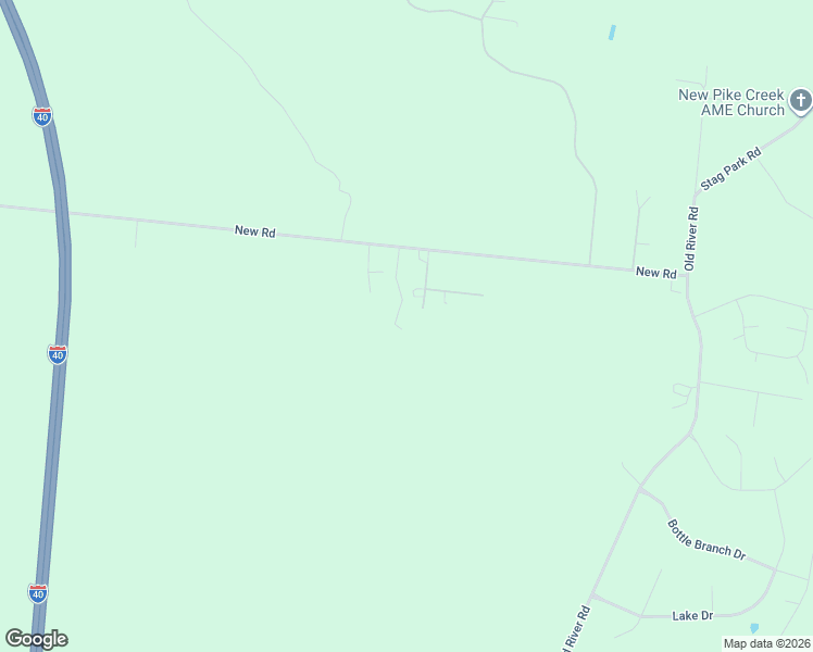 map of restaurants, bars, coffee shops, grocery stores, and more near 2278 New Road in Burgaw