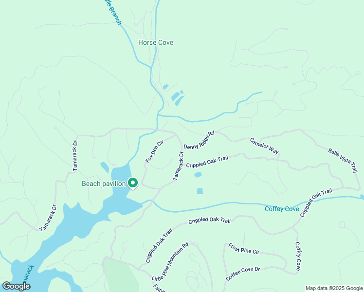 map of restaurants, bars, coffee shops, grocery stores, and more near 4567 Denny Ridge Road in Jasper