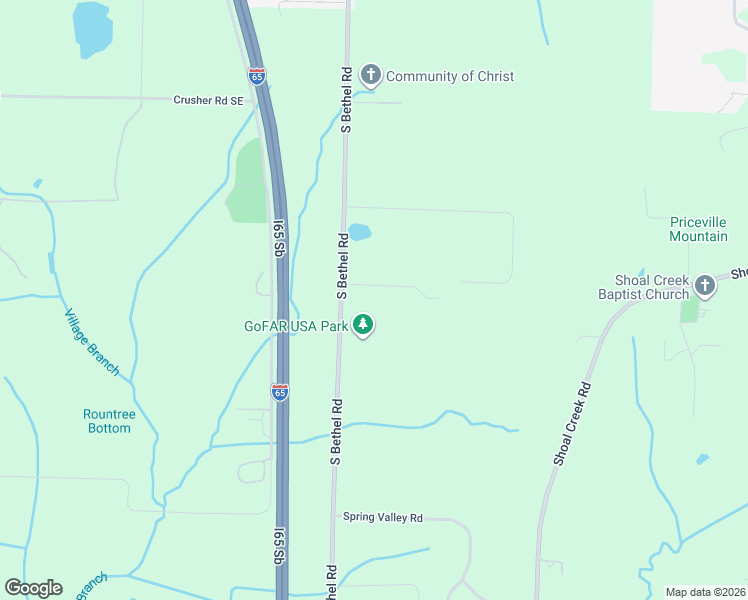 map of restaurants, bars, coffee shops, grocery stores, and more near 963 South Bethel Road in Hartselle