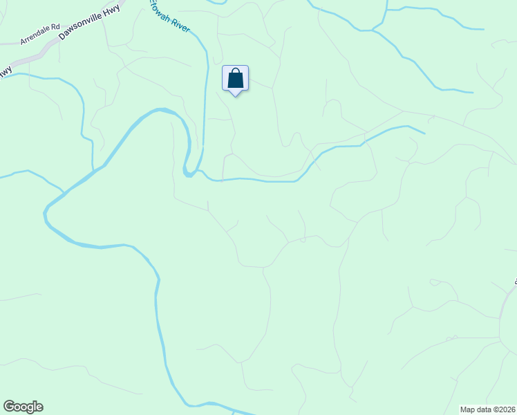 map of restaurants, bars, coffee shops, grocery stores, and more near 123 Cascade Drive in Dahlonega