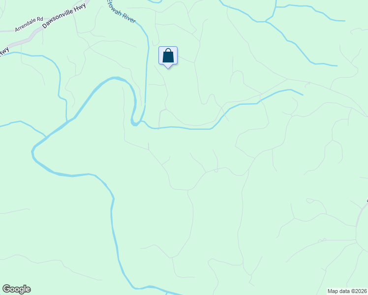 map of restaurants, bars, coffee shops, grocery stores, and more near 123 Cascade Dr in Dahlonega