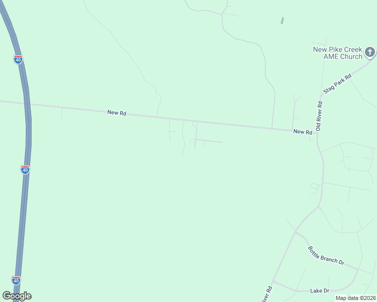 map of restaurants, bars, coffee shops, grocery stores, and more near 2278 New Road in Burgaw