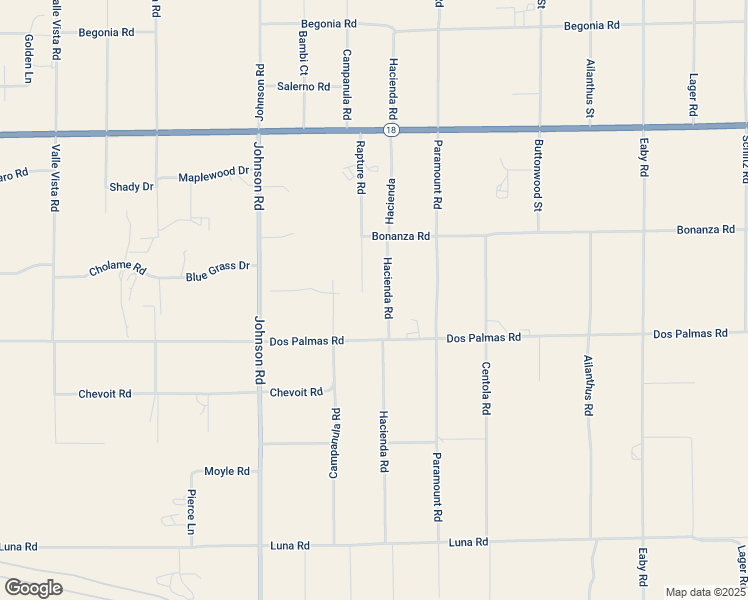 map of restaurants, bars, coffee shops, grocery stores, and more near 13779 Rapture Road in Phelan