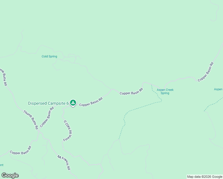map of restaurants, bars, coffee shops, grocery stores, and more near Copper Basin Road in Prescott