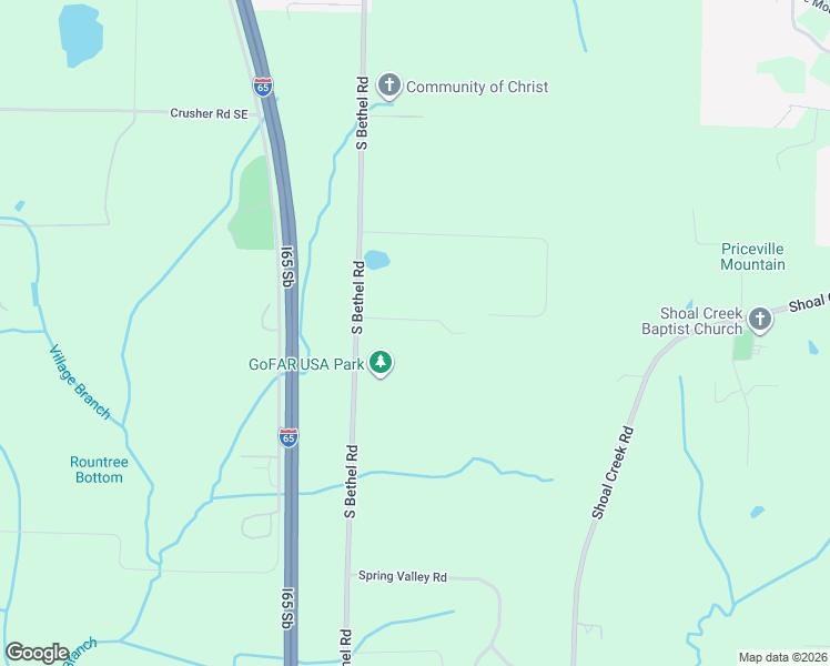 map of restaurants, bars, coffee shops, grocery stores, and more near 963 South Bethel Road in Hartselle
