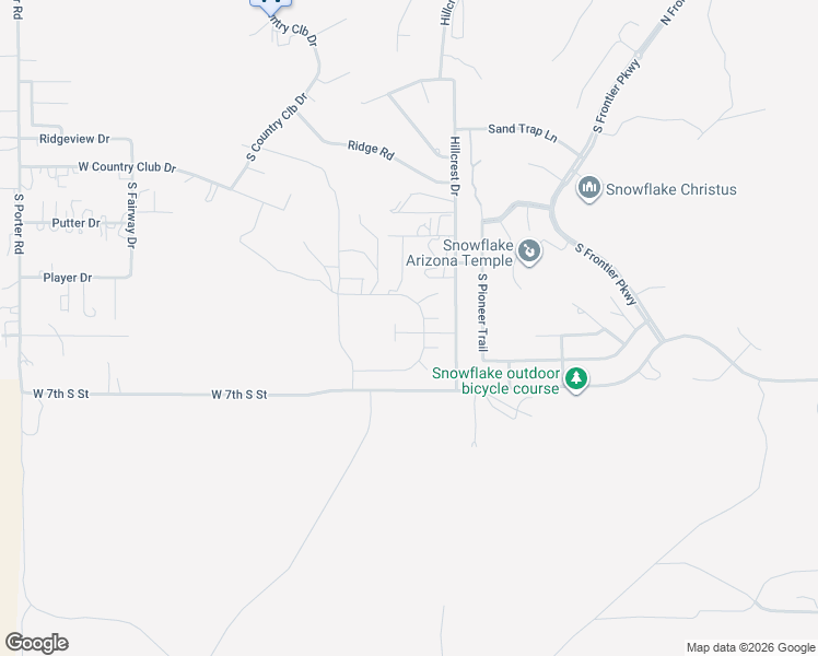 map of restaurants, bars, coffee shops, grocery stores, and more near 2232 West Heritage Drive in Snowflake