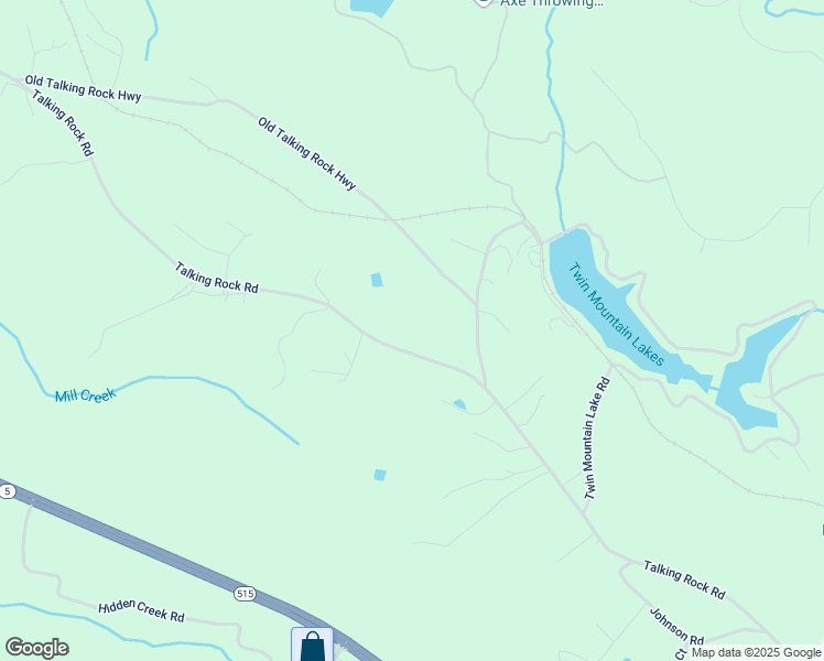 map of restaurants, bars, coffee shops, grocery stores, and more near 3500 Talking Rock Road in Talking Rock