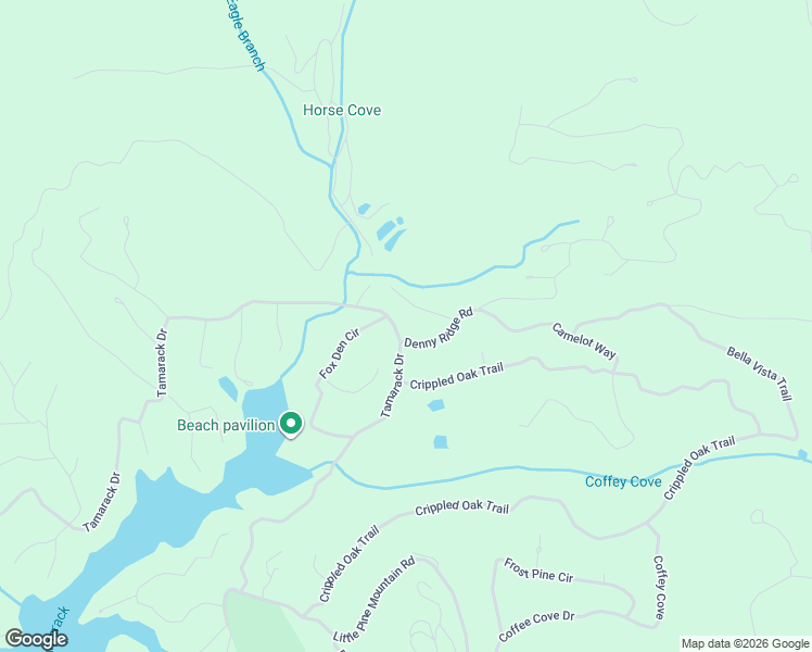 map of restaurants, bars, coffee shops, grocery stores, and more near 99 Crooked Creek Trce in Jasper