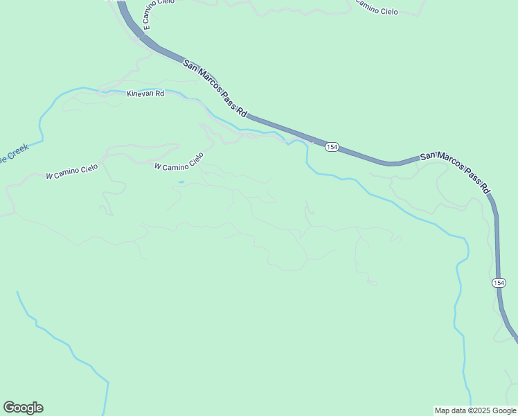 map of restaurants, bars, coffee shops, grocery stores, and more near 5595 West Camino Cielo in Santa Barbara