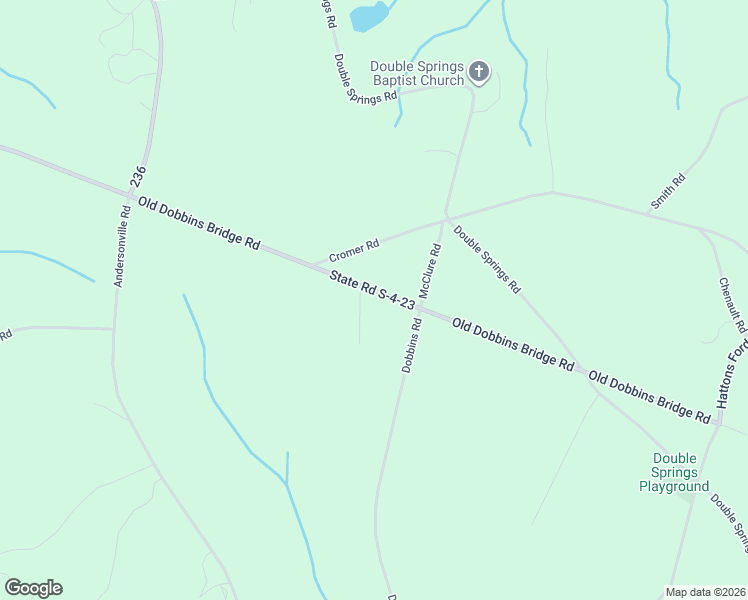 map of restaurants, bars, coffee shops, grocery stores, and more near 1431-1707 Old Dobbins Bridge Road in Townville