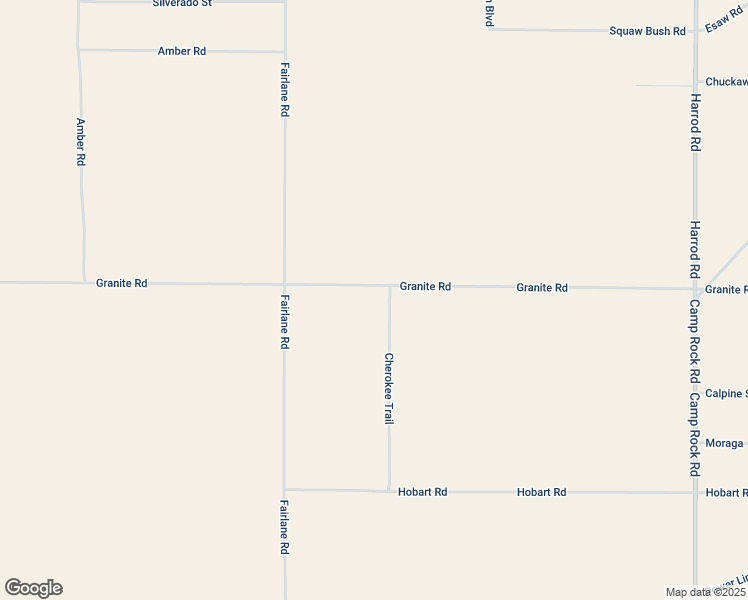map of restaurants, bars, coffee shops, grocery stores, and more near Granite Road in Lucerne Valley