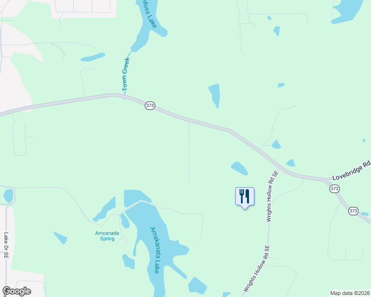map of restaurants, bars, coffee shops, grocery stores, and more near 169 Stendal Drive Southeast in Calhoun