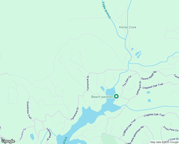 map of restaurants, bars, coffee shops, grocery stores, and more near 6 Buckeye Trail in Jasper