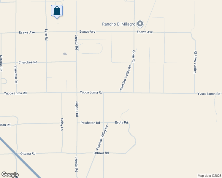 map of restaurants, bars, coffee shops, grocery stores, and more near 13724 Yuma Road in Apple Valley