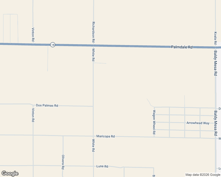 map of restaurants, bars, coffee shops, grocery stores, and more near 13711 White Road in Phelan