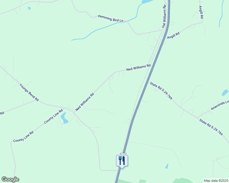 map of restaurants, bars, coffee shops, grocery stores, and more near 275 Ned Williams Road in Kershaw