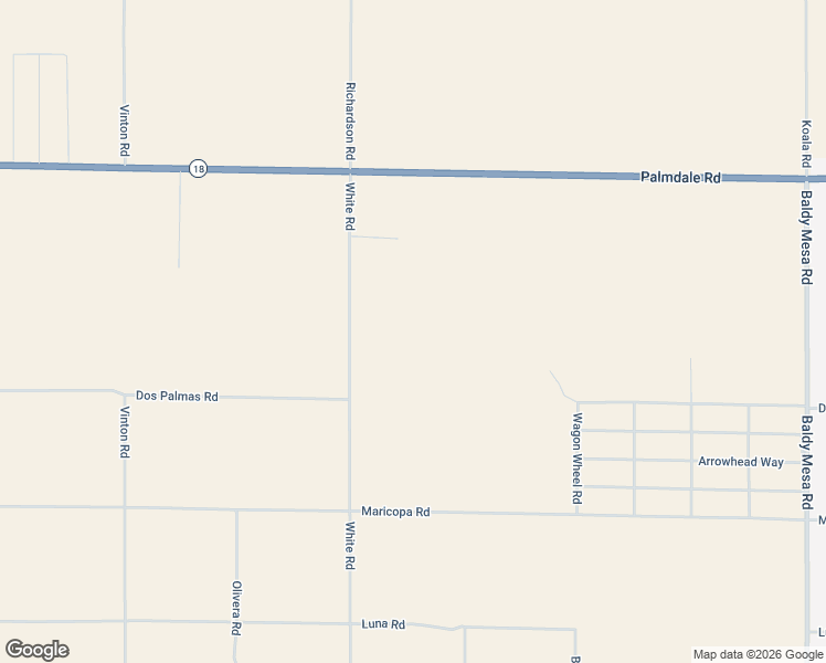 map of restaurants, bars, coffee shops, grocery stores, and more near 13711 White Road in Phelan