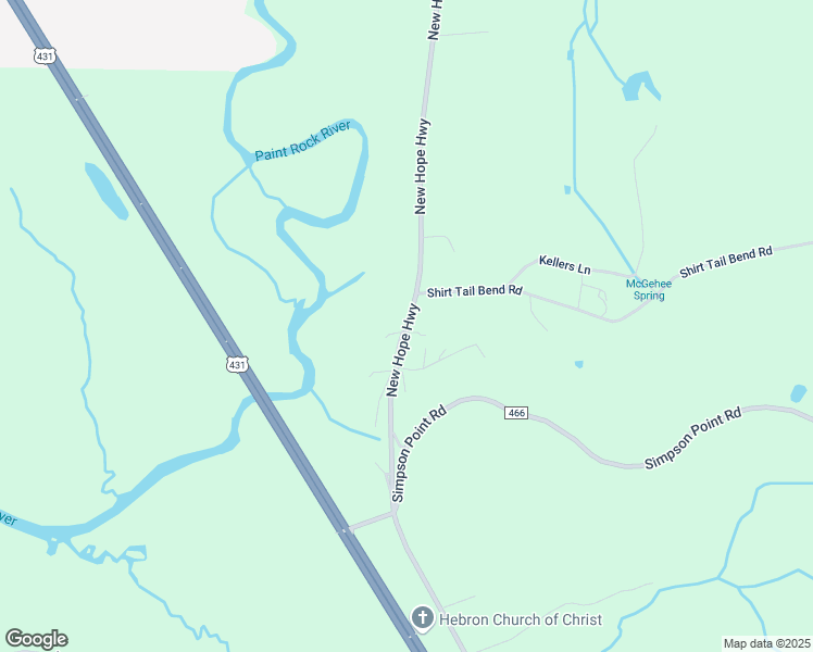 map of restaurants, bars, coffee shops, grocery stores, and more near 3914 New Hope Highway in New Hope
