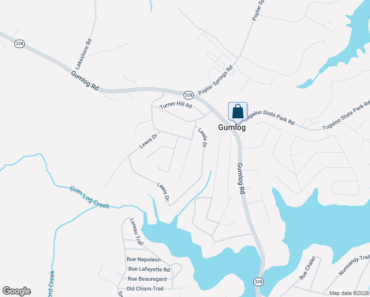 map of restaurants, bars, coffee shops, grocery stores, and more near 54 Butterfly Court in Lavonia