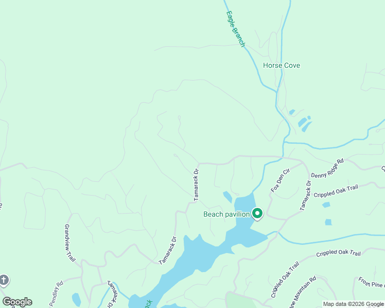 map of restaurants, bars, coffee shops, grocery stores, and more near 1711 Tamarack Drive in Jasper