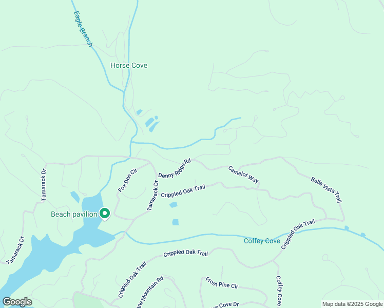 map of restaurants, bars, coffee shops, grocery stores, and more near 223 Denny Ridge Road in Jasper