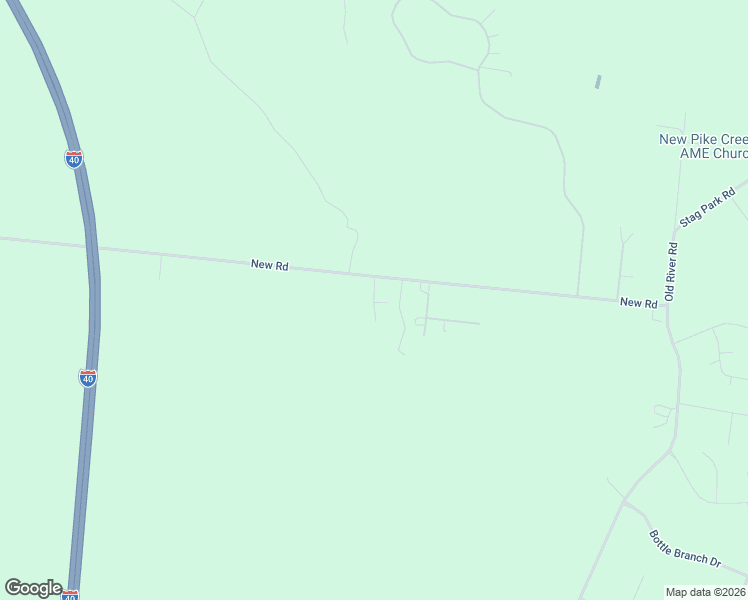 map of restaurants, bars, coffee shops, grocery stores, and more near 1 New East Road in Burgaw