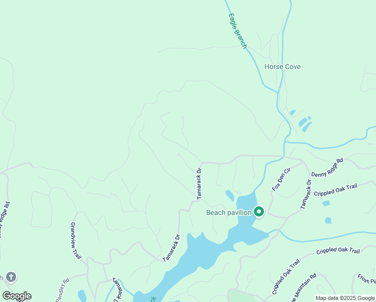 map of restaurants, bars, coffee shops, grocery stores, and more near 6 Buckeye Trail in Jasper