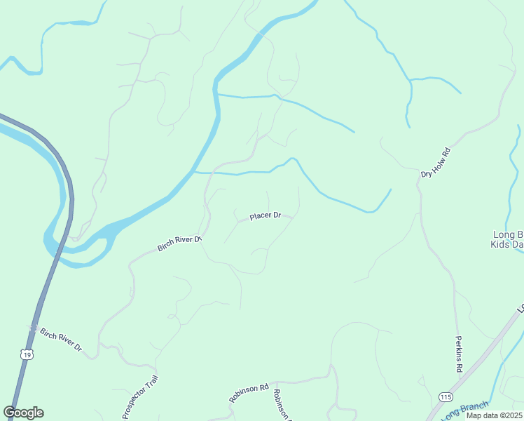 map of restaurants, bars, coffee shops, grocery stores, and more near 108 Placer Drive in Dahlonega