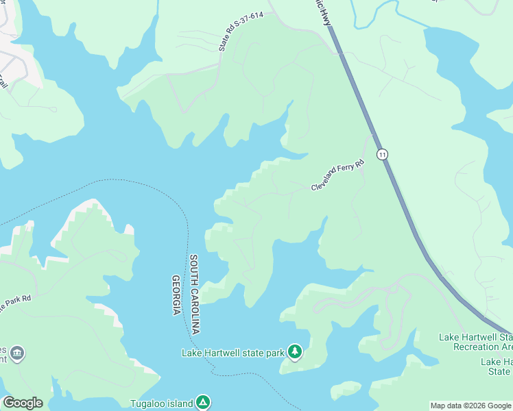 map of restaurants, bars, coffee shops, grocery stores, and more near 401 Cleveland Ferry Road in Fair Play