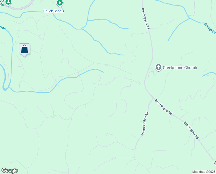 map of restaurants, bars, coffee shops, grocery stores, and more near 325 River Flow Drive in Dahlonega